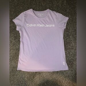 Calvin Klein Jeans Light Purple Short Sleeve Tee